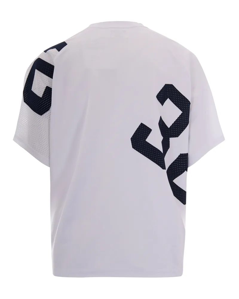 Arte Antwerp Men's T-Shirt 32 Jersey Navy-White Polyester T-Shirts Navy/white And Polos White