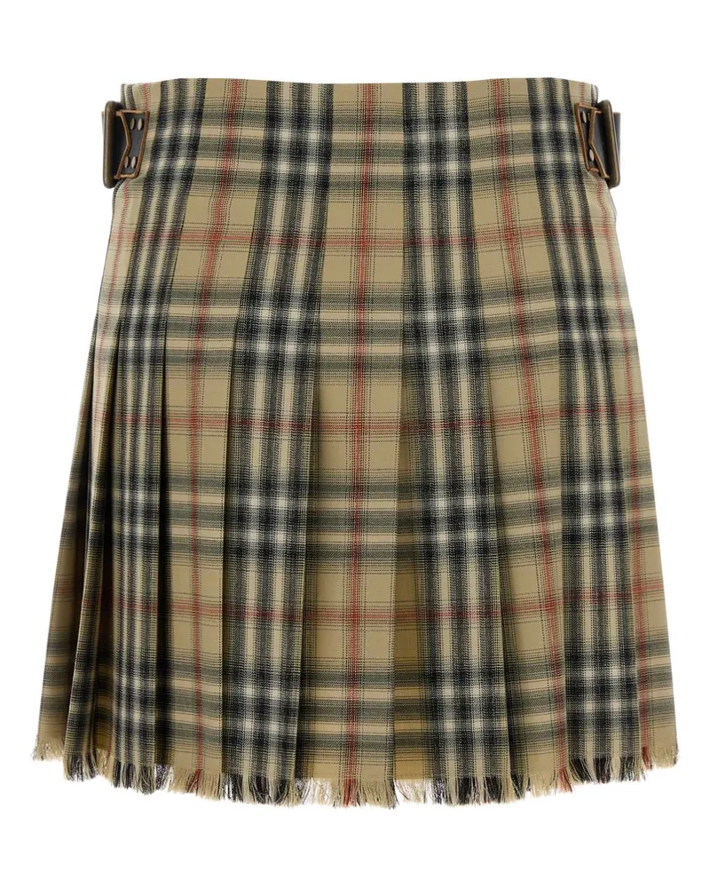 Burberry 8118152 B9368 Sand Wool Gonne Skirt Beige
