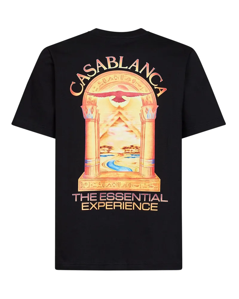 Casablanca Paris Hermons Mirage Arch Artwork T-Shirt — Black Black