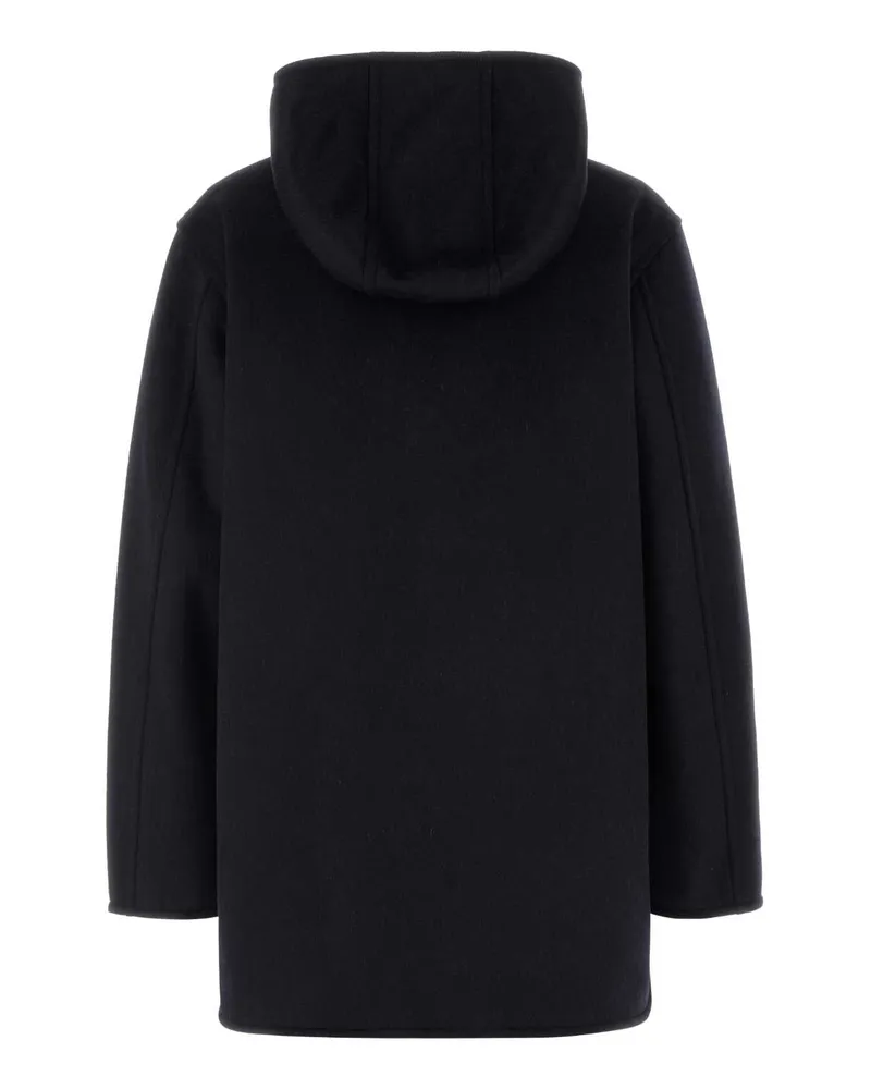 Moncler Women's Dark Blue Wool Blend Hemiptere Jacket 742 Giubbini Navy