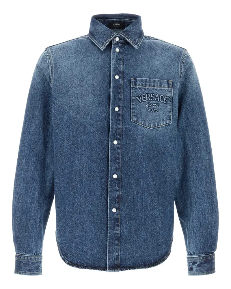 Versace Denim Shirt — Blue Blue