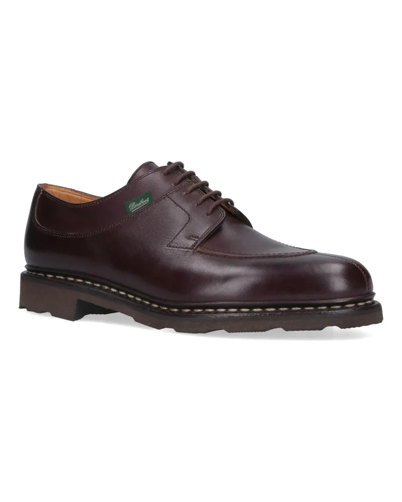 Paraboot Men's Flat Shoes Brown Calf Leather Brown