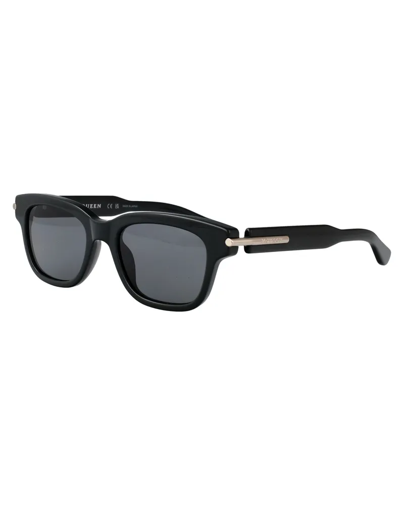 Alexander McQueen Unisex Sunglasses Am0497s Green-Grey Acetate Green-Green-Grey Green/green/grey Black