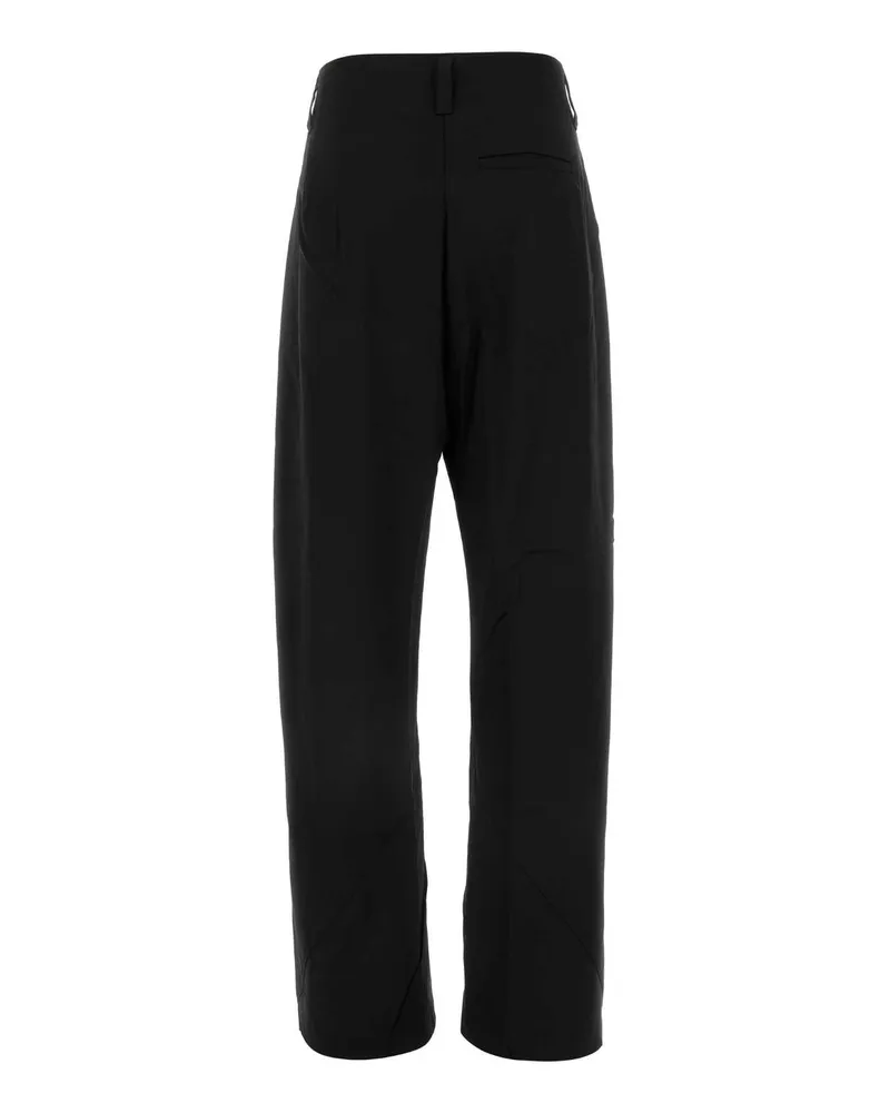 KIKO KOSTADINOV Women's Black Stretch Wool Venari Wide-Leg Pant Nightblack Exterior: Elastane Pantaloni Black