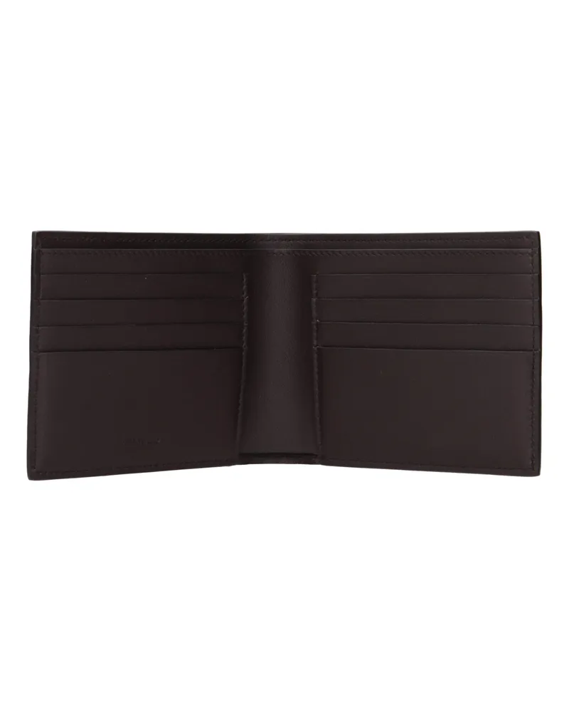 Ferragamo Grained Leather Wallet — Brown Brown