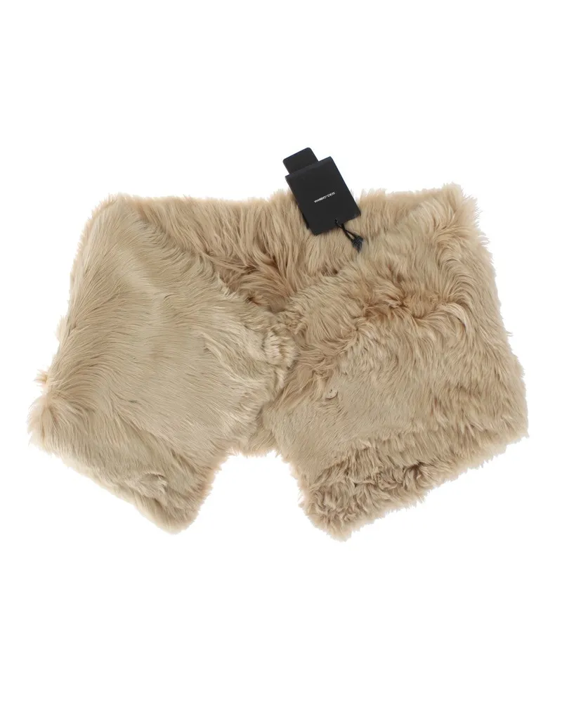 Dolce & Gabbana Women's Beige Alpaca Collar Scarf Beige