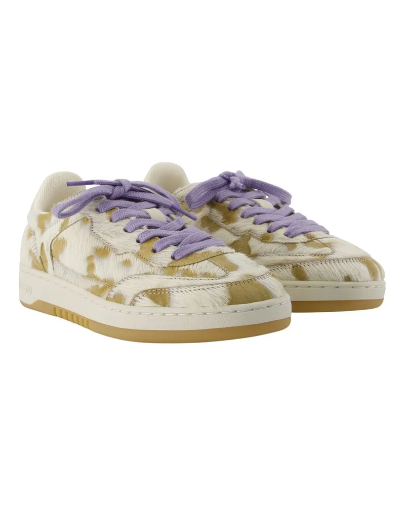 Axel Arigato Women's Dice T-Toe Sneakers -  Leather Multicolor Calfskin Shoes Multicolor
