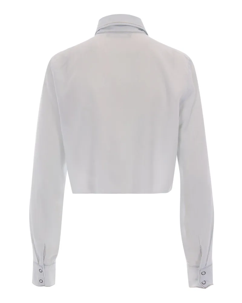 Patrizia Pepe Women's Blouse Tencel White Shirt White