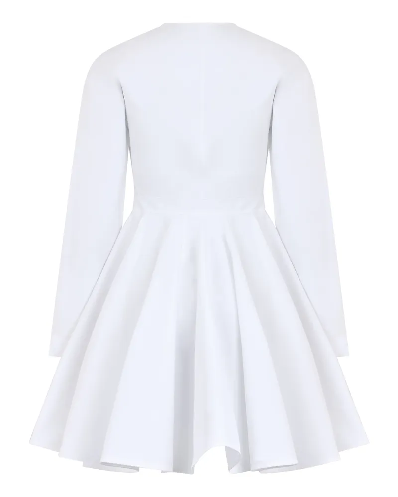 Alaïa Women's Dress Cotton Flared Skirt White White