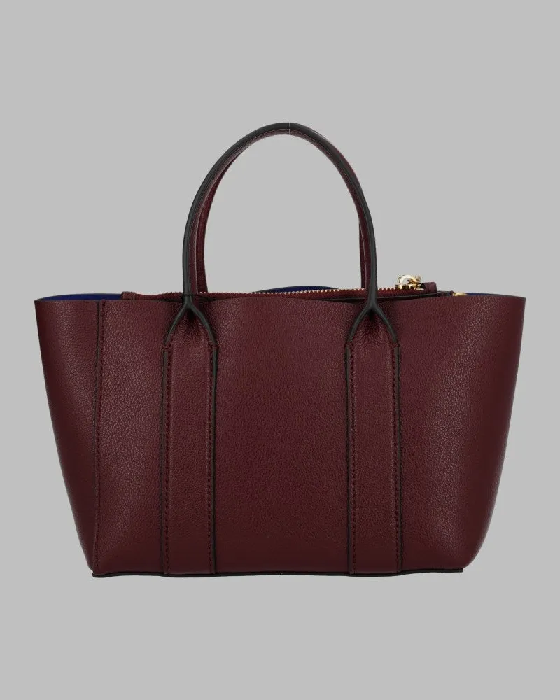 Marc Jacobs Leather Tote Bag — Bordeaux Bordeaux