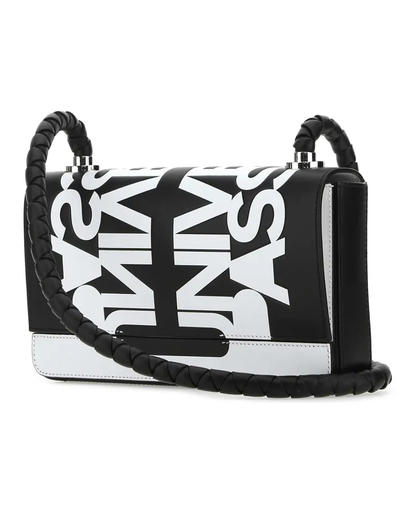 Burberry Men's Two-Tone Leather Crossbody Bag A6590 Borse A Tracolla Black