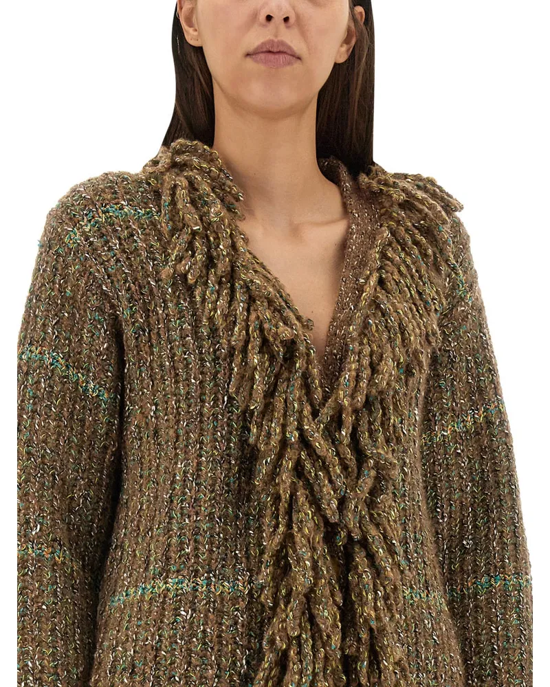 Stella McCartney Wool Blend Cardigan — Multicolor Multicolor