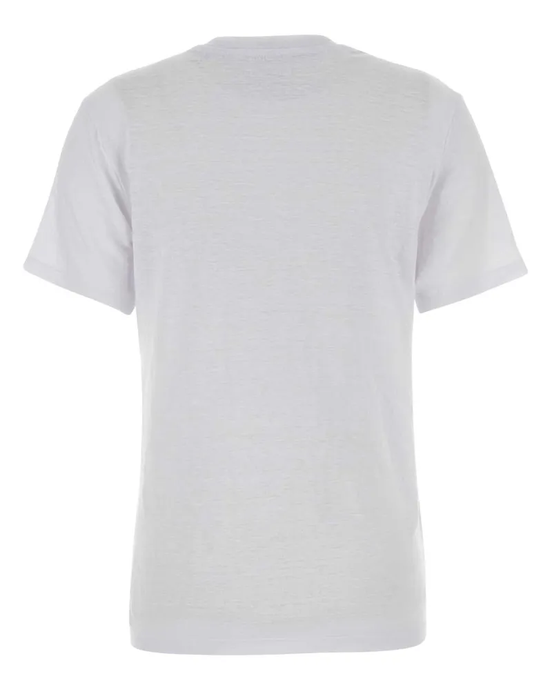 Étoile Isabel Marant Women's White Linen Zewel T-Shirt White-Light Gold Exterior White/light Exterior: T-shirts And Polos White