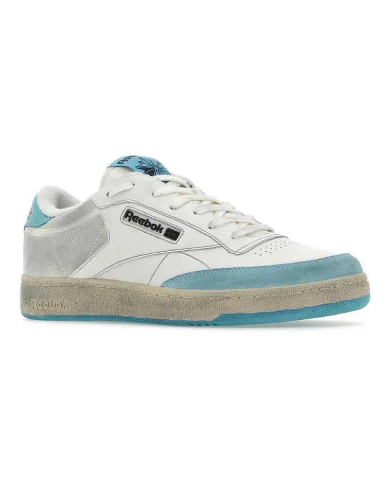 Reebok Men's Two-Tone Leather And Suede Club C Sneakers Whiteligh White