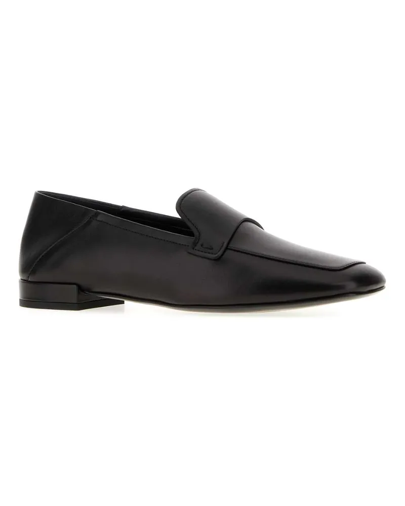 Giorgio Armani Leather Loafer — Black Black