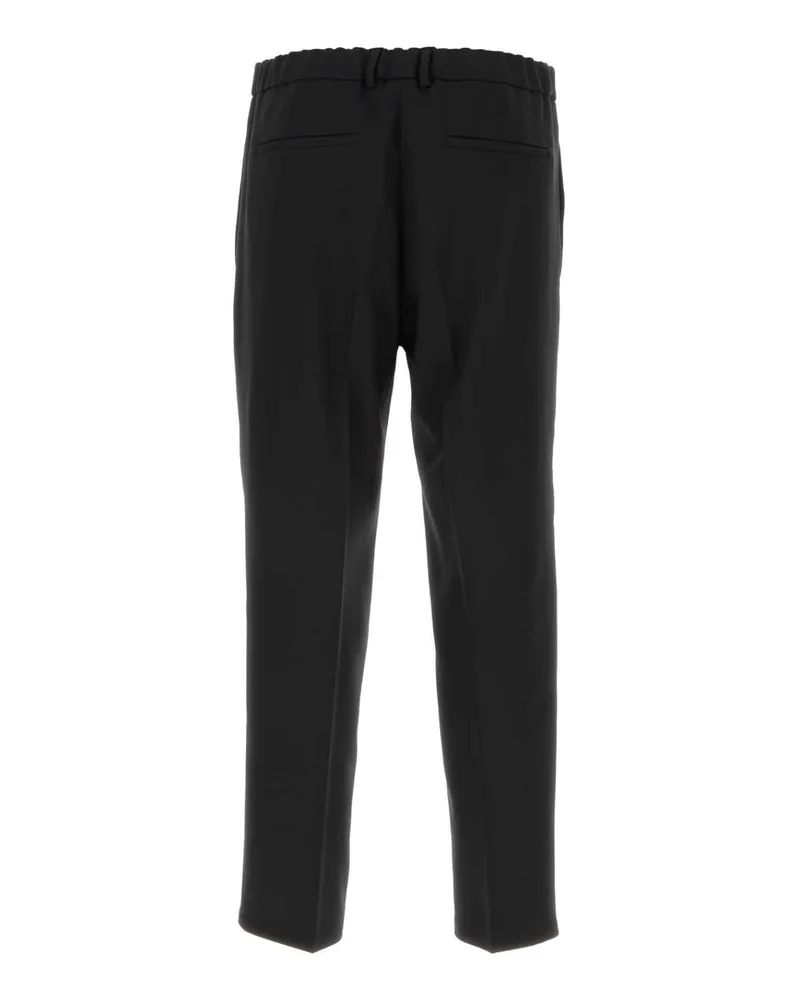 Jil Sander Men's Black Polyester Pant 001 Exterior: Pantaloni Trousers Black