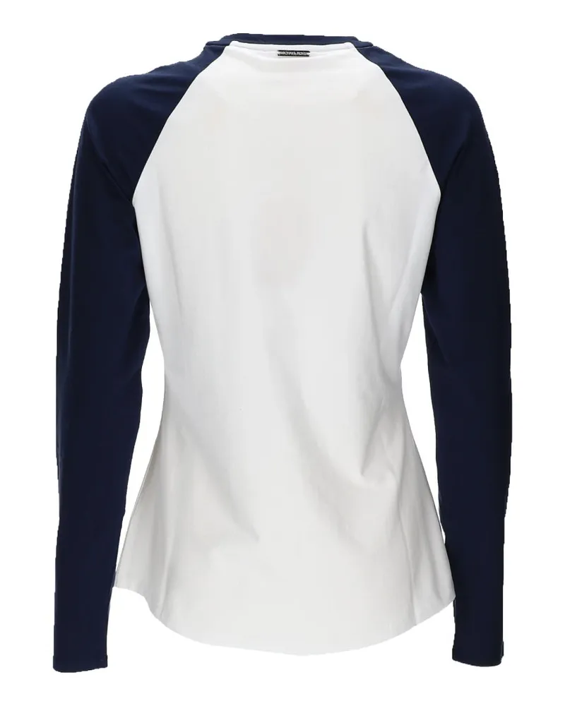 Michael Kors Logo-Embroidered Organic Cotton T-Shirt — Blue Blue