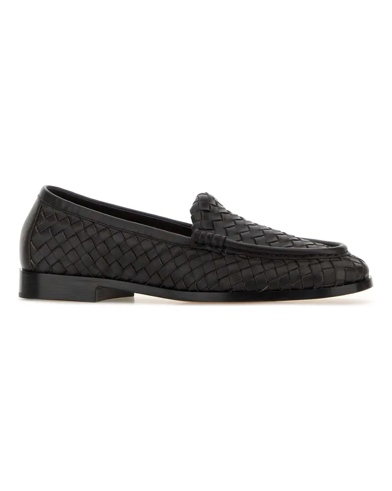 Bottega Veneta 867815v2ed0 2006 Espresso Mocassini Loafers Black