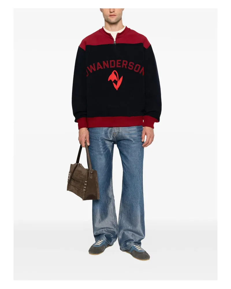 J.W.Anderson Logo-Print Cotton Sweatshirt — Multicolor Multicolor