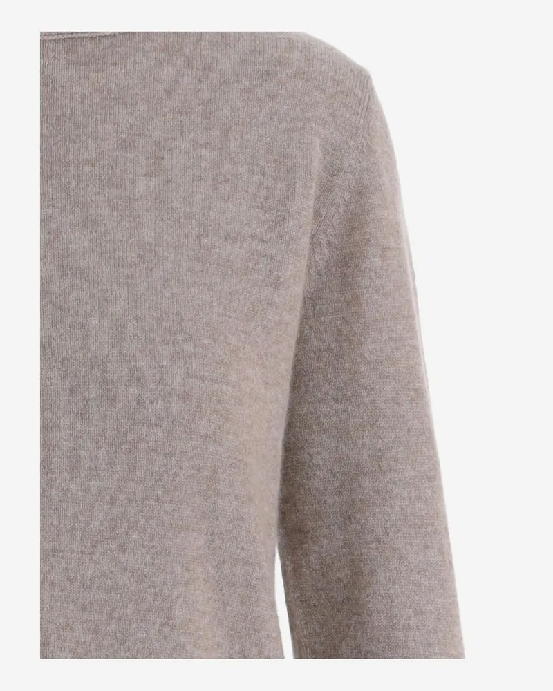 ALLUDE 100% Cashmere Sweater — Beige Beige