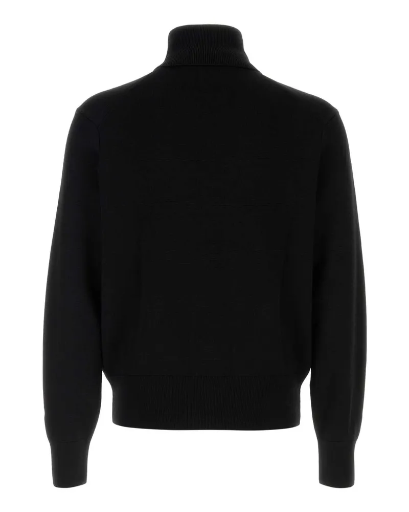 AMI Paris Noirrouge Exterior: Merino Wool Maglie Sweater Black