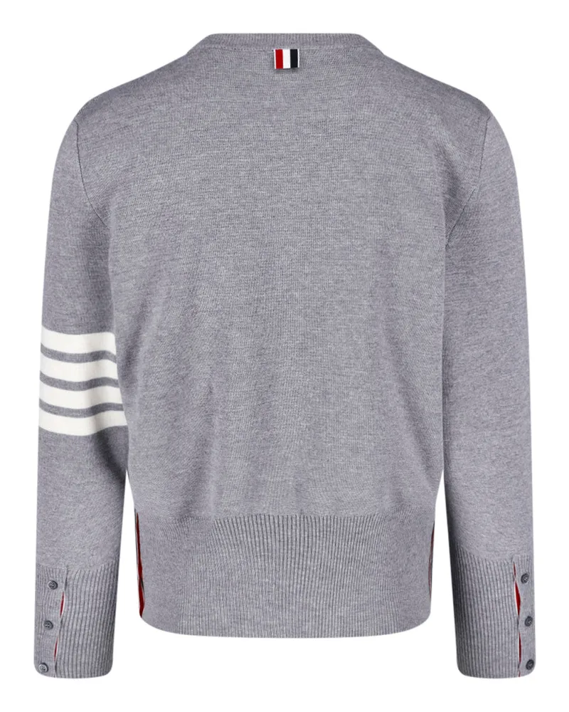 Thom Browne Men's Sweaters Grey Virgin Wool Gray