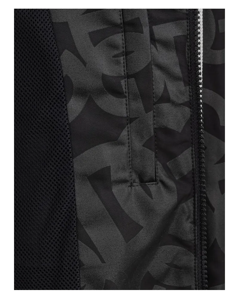 Dolce & Gabbana Men Black Polyester Shell Jacket Clothing Black