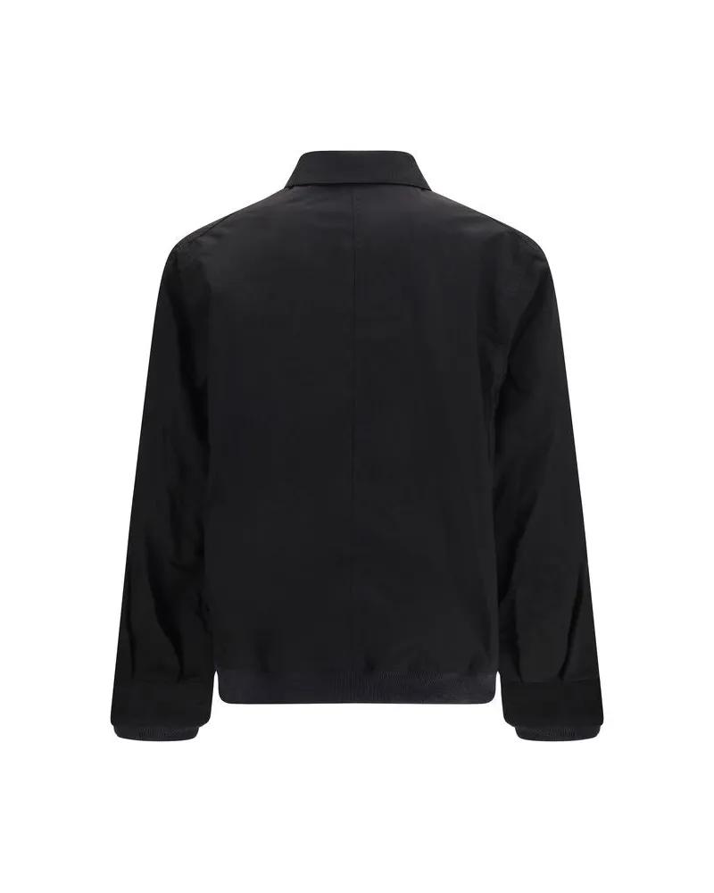 Sacai Men's Black Nylon Bomber Clothing Black