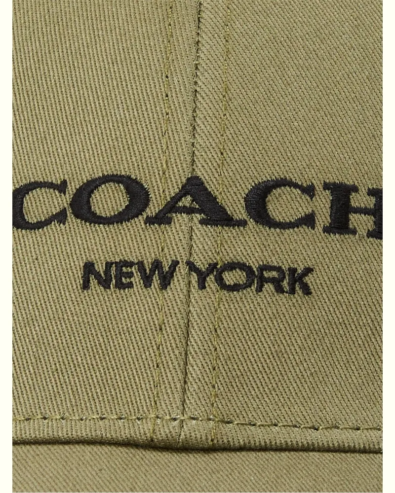 Coach Women's Embroidered Logo Baseball Cap Green Accessories > Beanies & Hats Green