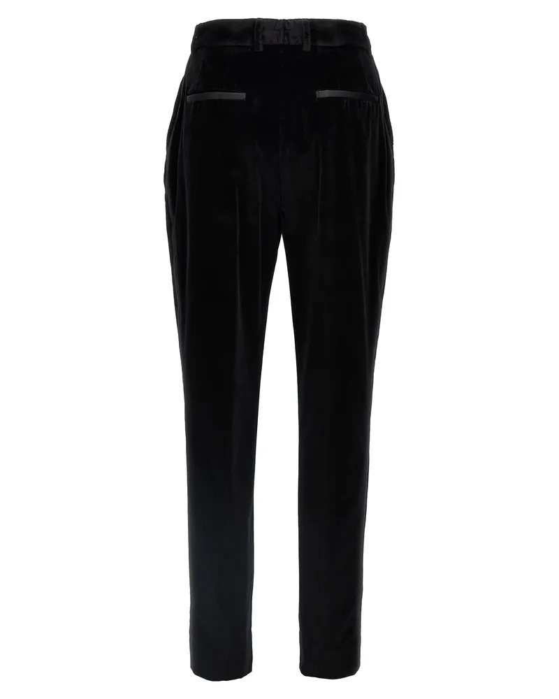 Dolce & Gabbana Women's Black Cotton Dress Pants Black
