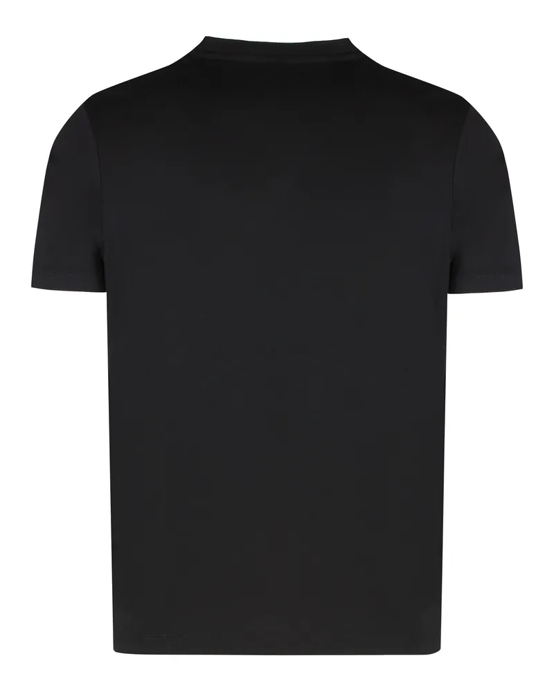 Paul & Shark Men's Cotton Blend Crew Neck T-Shirt Black T-Shirts And Polos Black