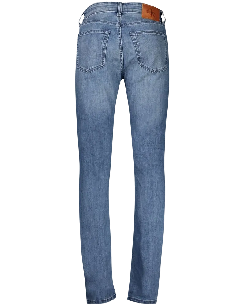 Calvin Klein Slim-Taper Cotton Jeans — Blue Blue