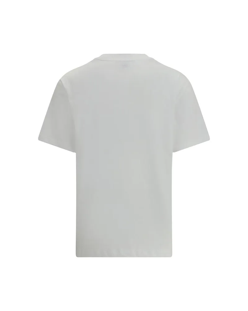 AMI Paris Women's White Cotton T-Shirt White