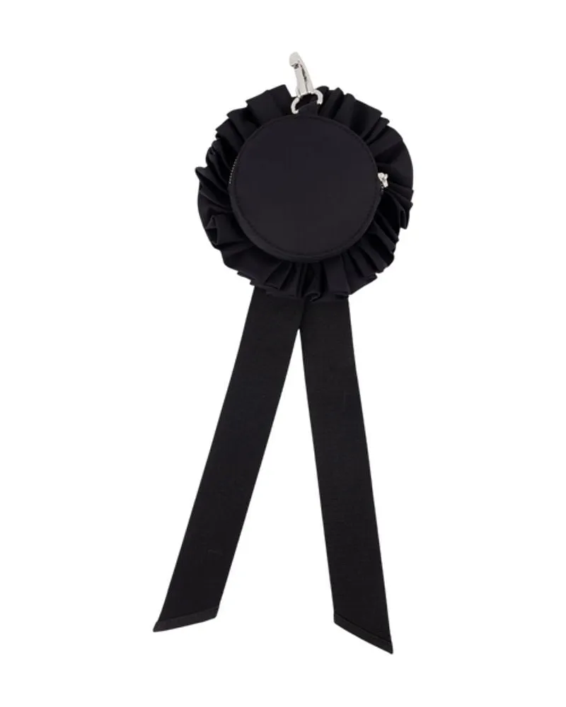 Simone Rocha Women's Ribbon Rosette Wallet -  Nylon Black Accessories Coin-Purse Black