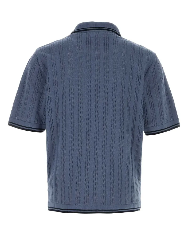 Carhartt WIP Men's Air Force Blue Cotton S-S Ramsey Polo Velvetbluedeepnigh Exterior Blue
