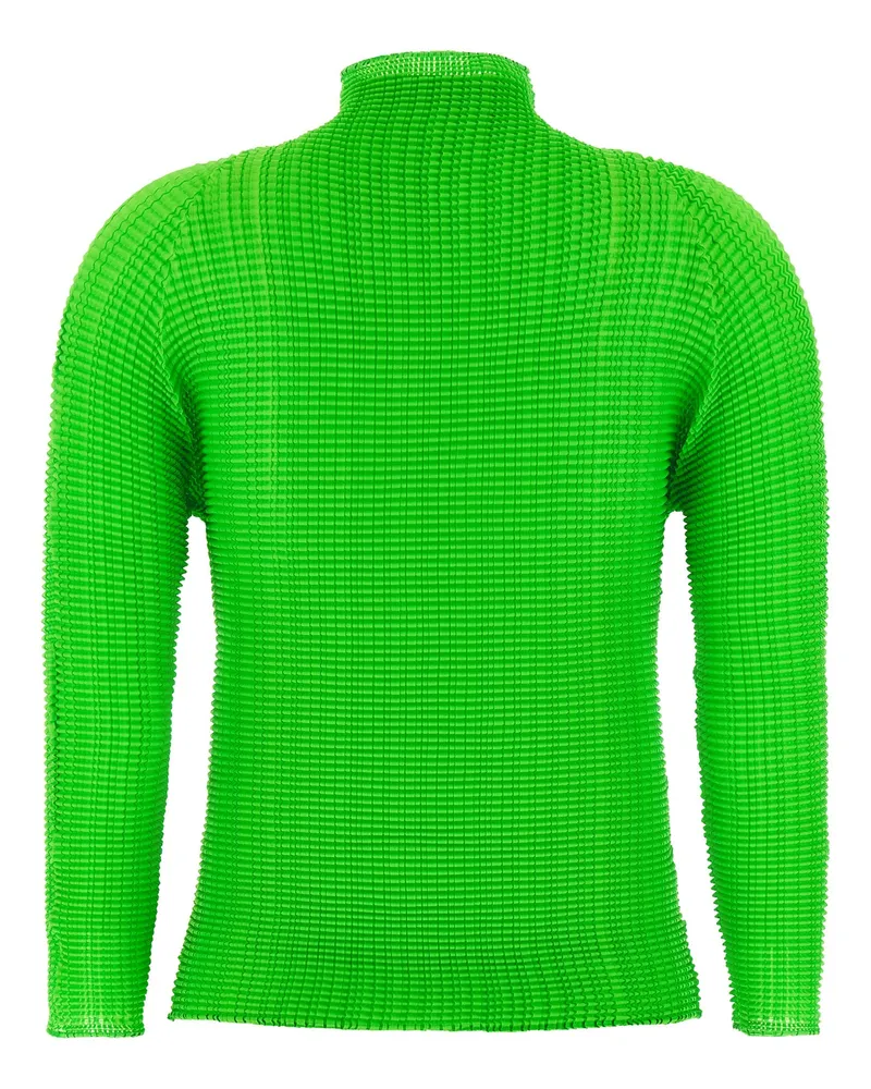 Issey Miyake Wooly Pleats-68 Blouse — Green Green