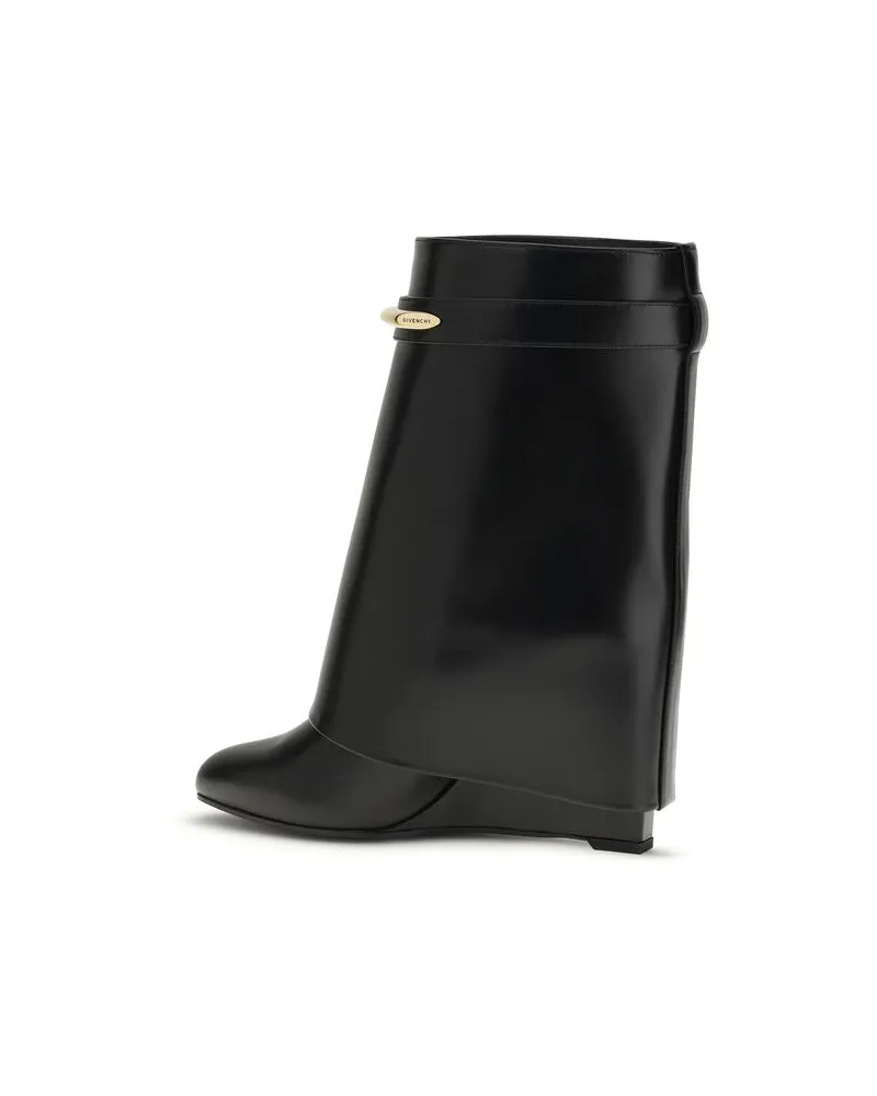Givenchy Women's Black Calf Leather Bos Taurus Ankle Boots Black
