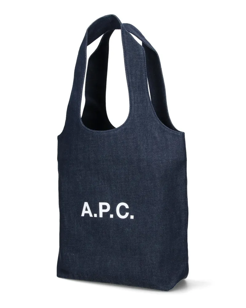A.P.C. Women's  Bags Blue Cotton Navy