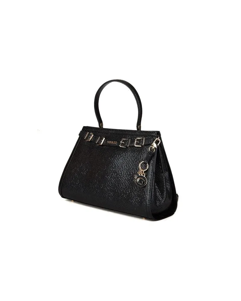 Guess Women's Satchel Bag Black Polyurethane - Satchel-Bags Black