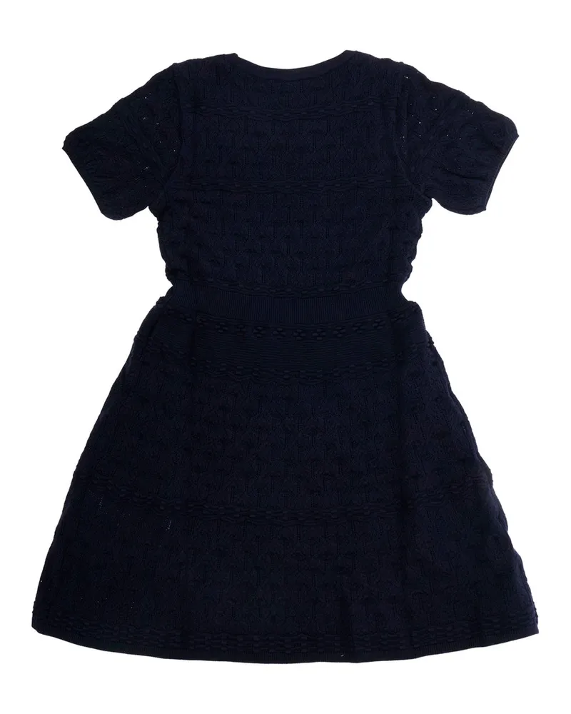 Emporio Armani Girls' Tech Fabric Dress Blue Navy