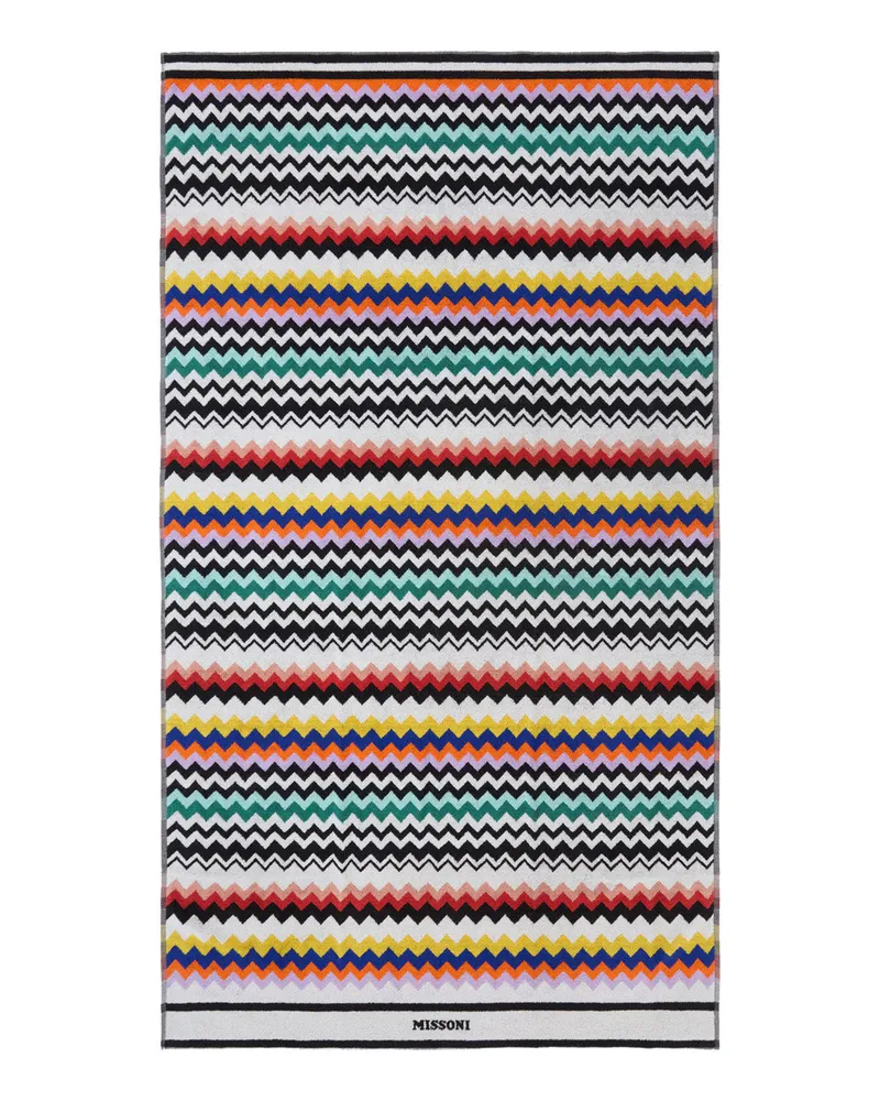 Missoni Home Unisex Beach Towel Multicolour Cotton Towels & Bath Robes Multicolor
