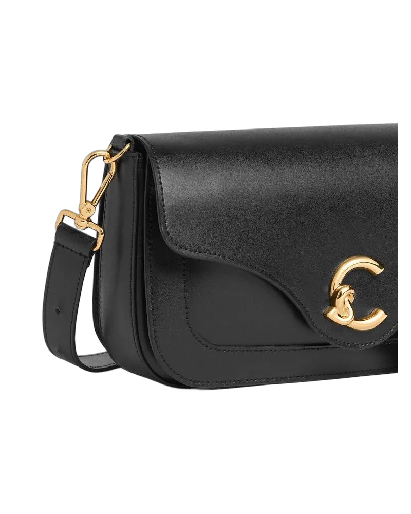 Coccinelle Women's Handbag Black Calf Split Black
