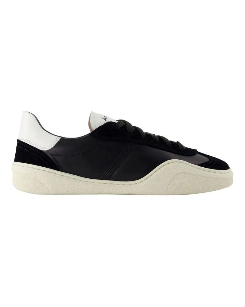 Acne Studios Men's Bars Drago M Sneakers -  Leather Multicolor Black Lambskin Shoes Black