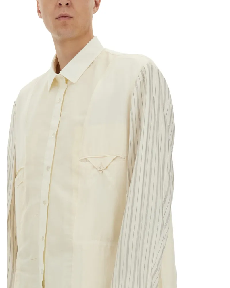 Maison Margiela Mohair and Virgin Wool Jacket — White White