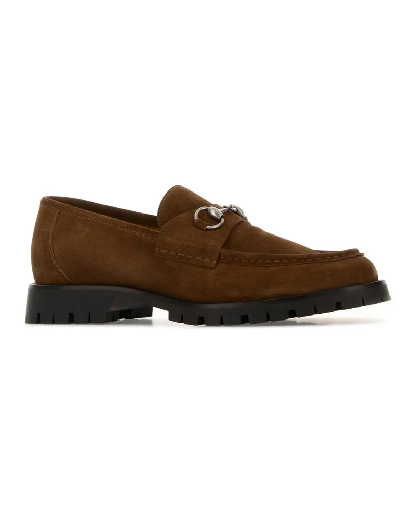 Gucci Men's Loafer Brown Suede Brown