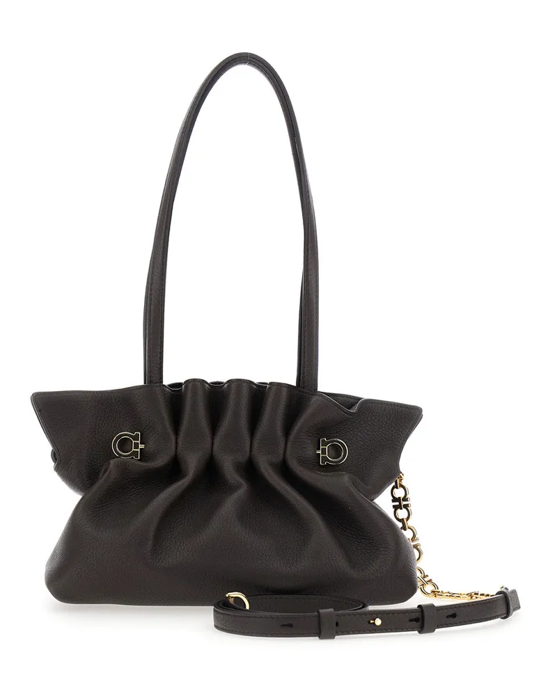 Ferragamo Shoulder Bag — Black Black