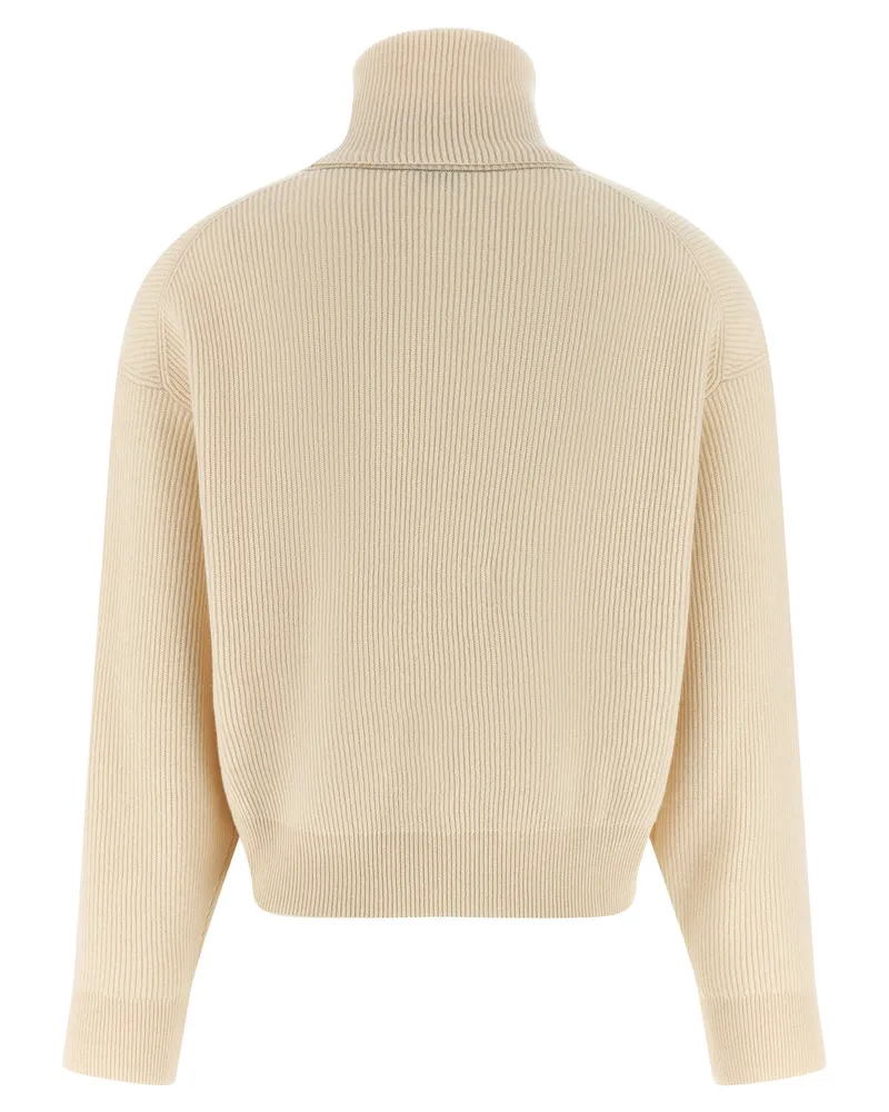 Brunello Cucinelli Women's White Virgin Wool Cardigan Clothing White