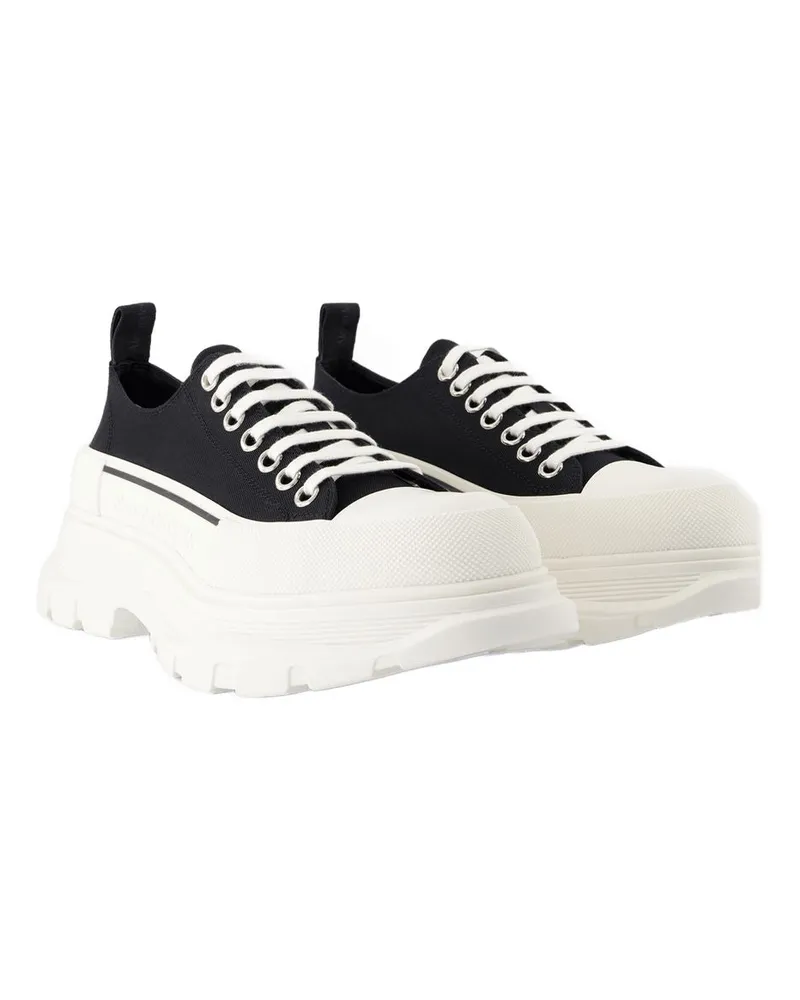 Alexander McQueen Men's Sneaker Black Canvas Black