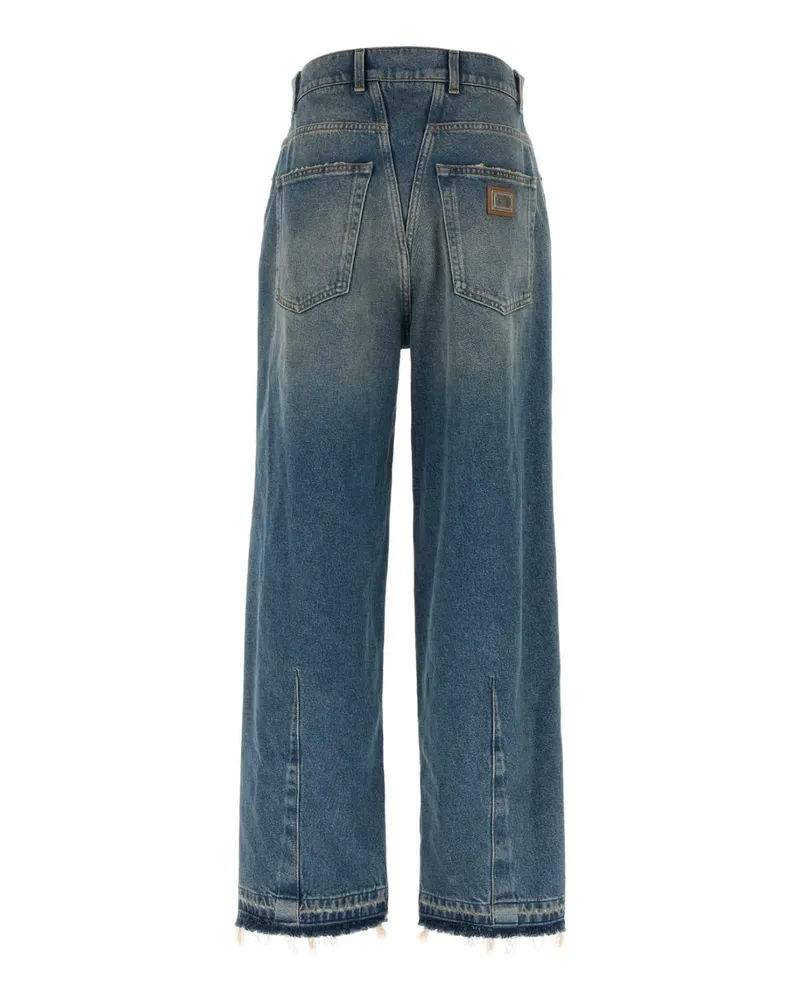 Dolce & Gabbana Distressed Denim Jeans — Blue Blue