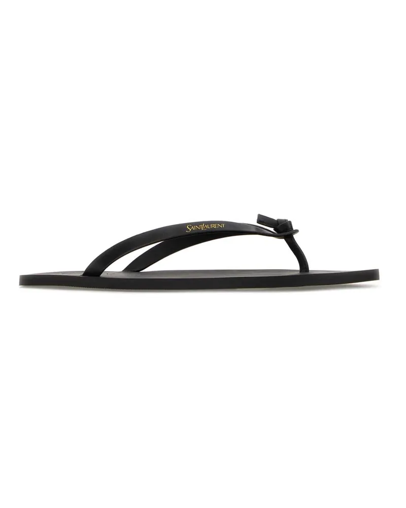 Saint Laurent Pool Sandal — Black Black